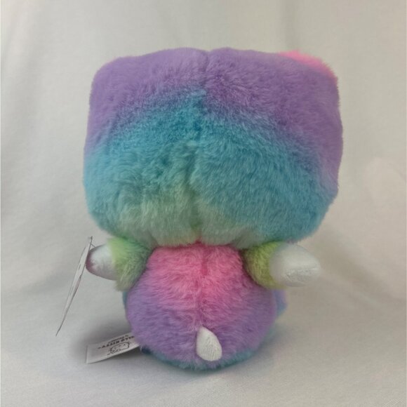 Fiesta Sanrio Hello Kitty Plush Rainbow Sherbet Soft Stuffed Toy Pink Bow Tag - Picture 3 of 13